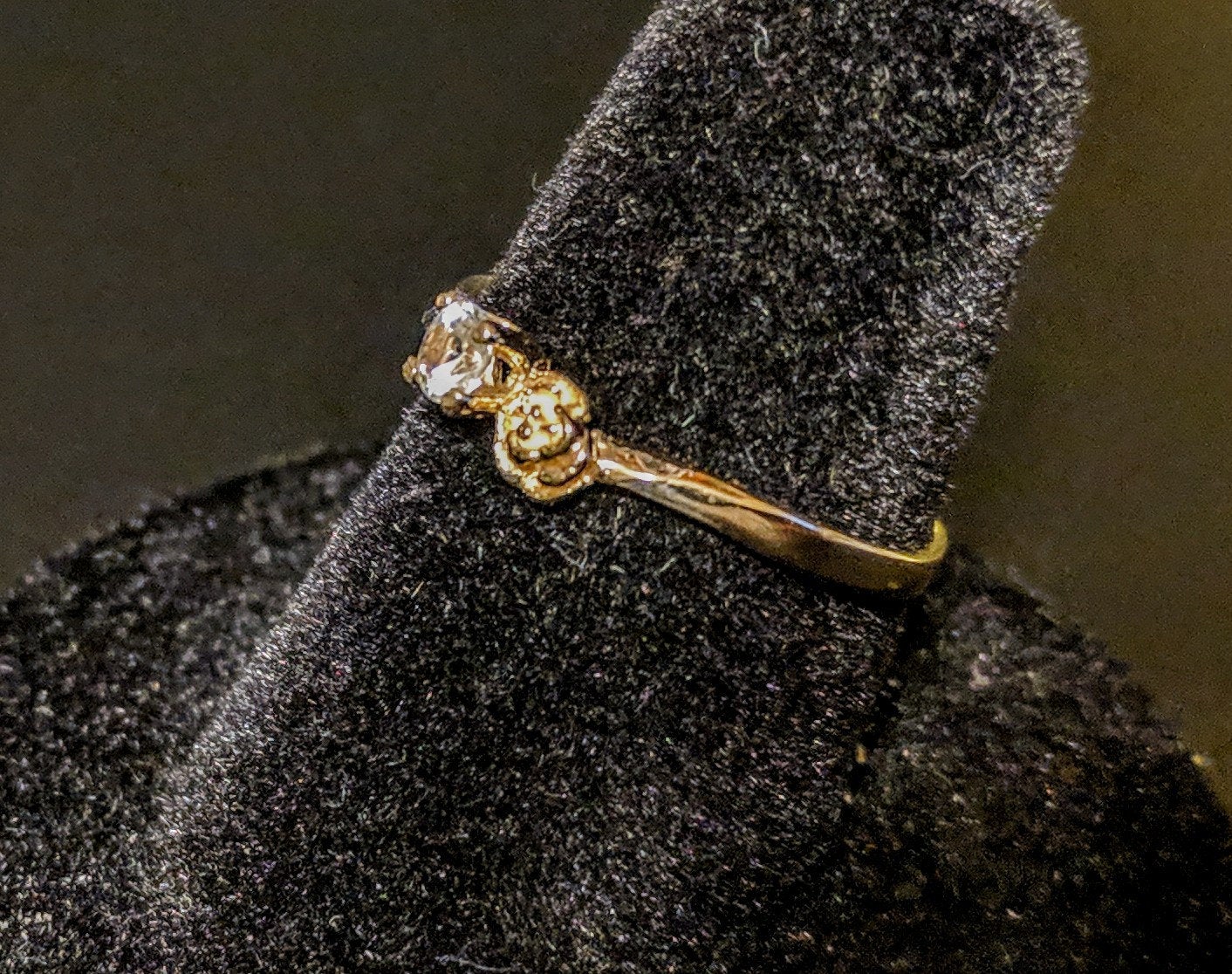 Natural Sapphire Promise Ring - Solid Yellow or White Gold with Rose & White Sapphire Accents | 14K 675 Fine Jewelry | Petite Engagement Ring for Women | Perfect for Proposals, Anniversaries & Special Occasions
