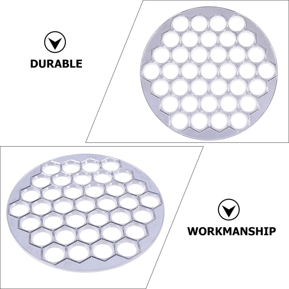 Cabilock 37-Hole Dumpling Maker - Plastic Dumpling Press Mold for Pelmeni, Ravioli & Dumplings - Includes Rolling Pin - Perfect for Homemade Dumplings, Pastry & Kitchen Cooking Tools - Ideal for Family Meals, Party Snacks & Asian Cuisine Preparation