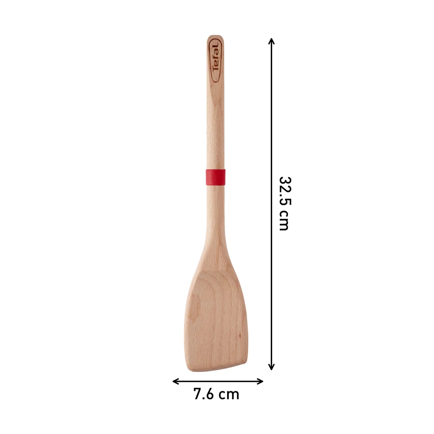 Tefal Ingenio Wooden Angled Spatula K2300814 - Premium Non-Stick Cooking Utensil for Baking, Flipping & Serving - Perfect for Pancakes, Eggs & More
