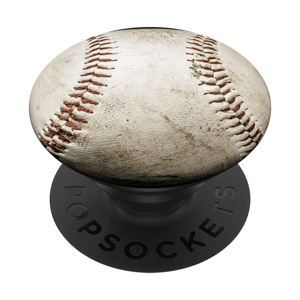 Baseball Sport Ball Design Swappable PopGrip - Phone Grip & Stand for iPhone, Samsung & Smartphones - Perfect for Baseball Fans, Players & Sports Enthusiasts