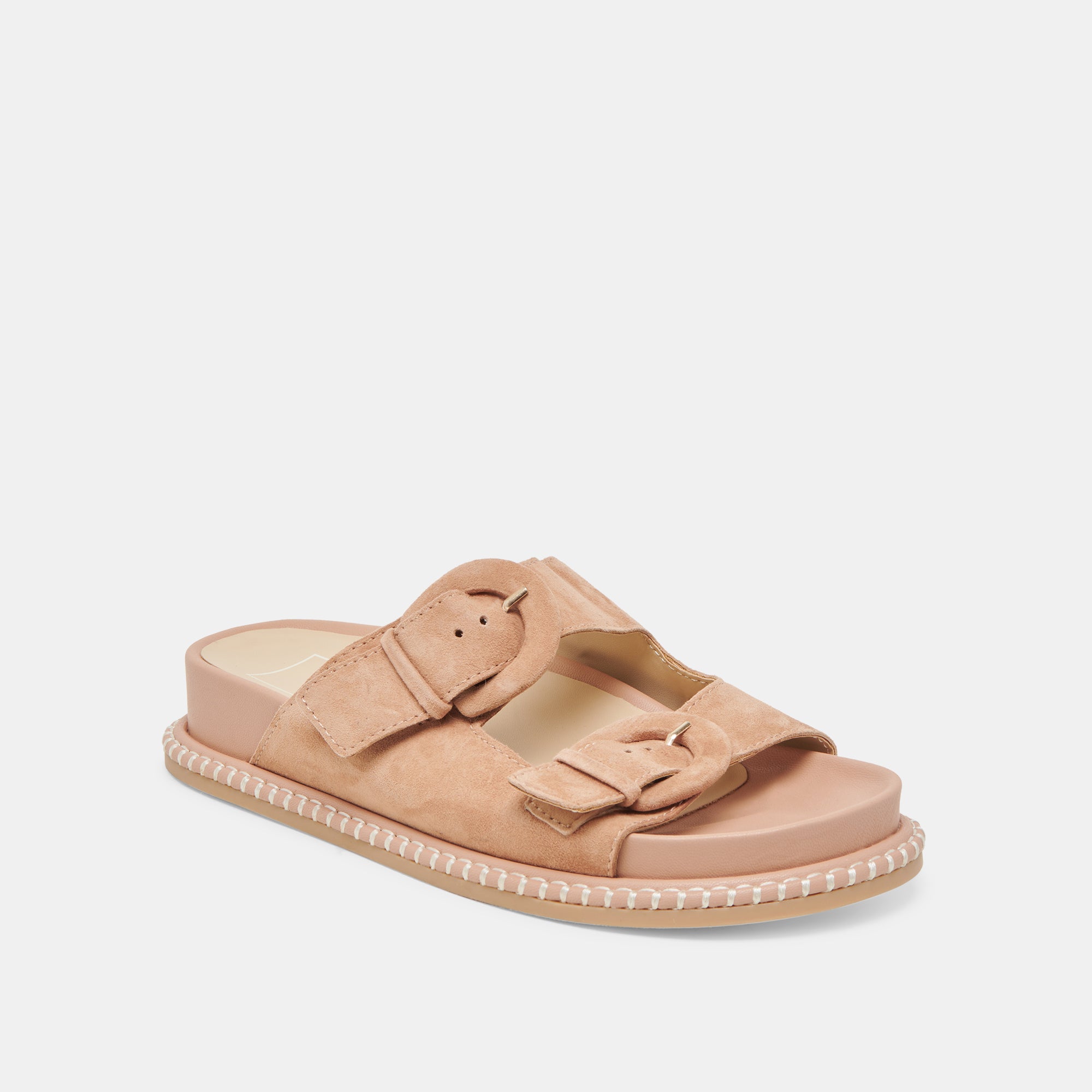 SHAUNY Women's Comfortable Toffee Suede Sandals - Soft & Stylish Summer Casual Shoes for Beach, Walking, and Outdoor Activities