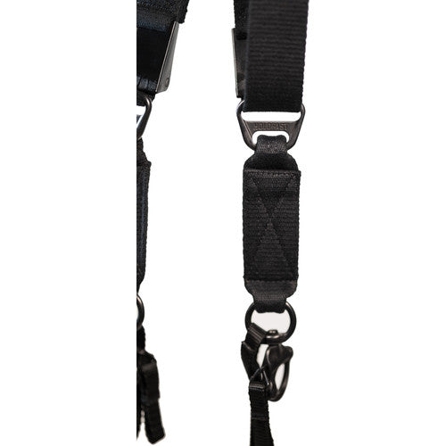 HoldFast Gear MoneyMaker Two Camera Harness - Black Cotton Canvas Strap for Photographers - Perfect for Wedding, Event, and Outdoor Photography