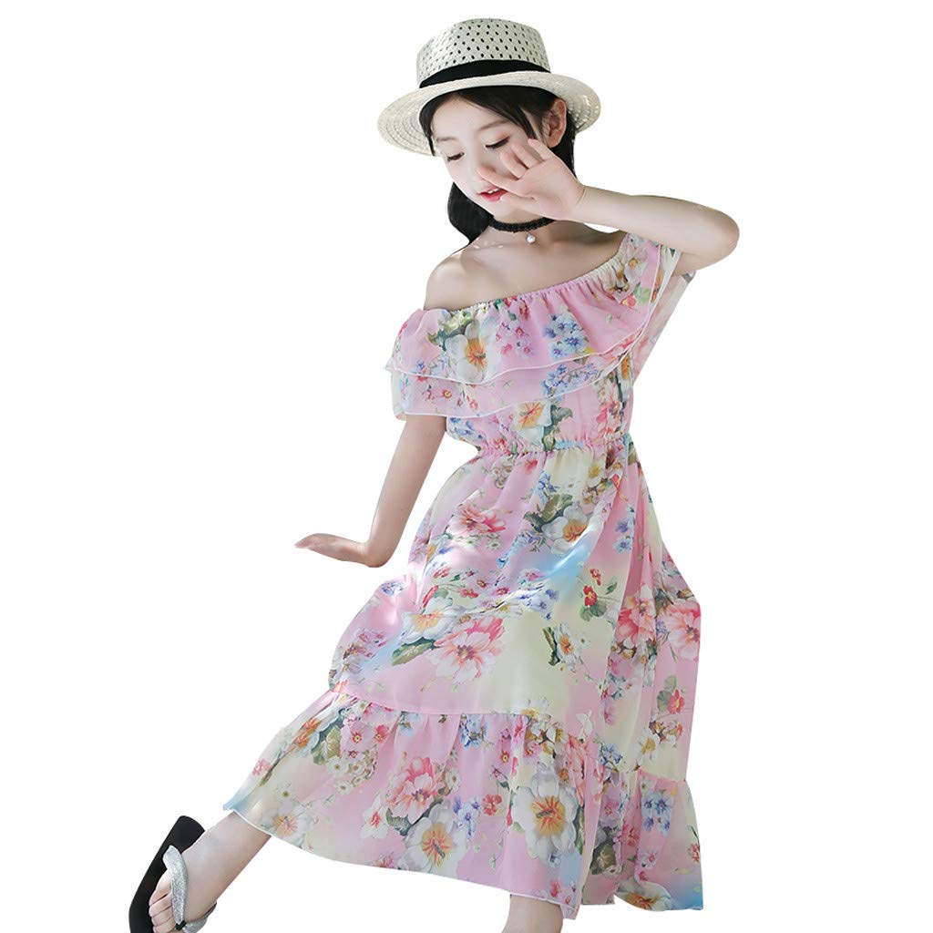 Floral Butterfly Ruched Off-Shoulder Princess Dress for Girls & Teens – Trendy Snowsuit for Infants, Kids & Children – Perfect for Winter Outfits, Parties & Special Occasions