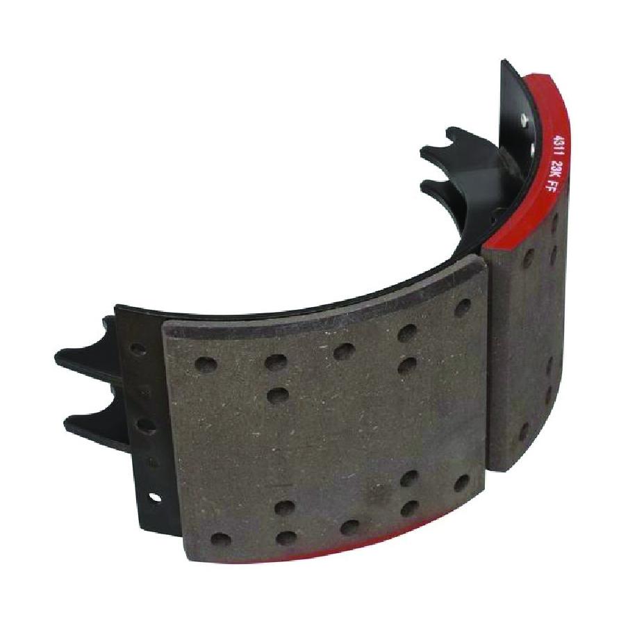 Fortpro 4311E Rear Lined Brake Shoe - 23K GAWR, 16.5x7 Brake Size | F224838 - Heavy-Duty Truck & Trailer Brake Replacement for Improved Stopping Power