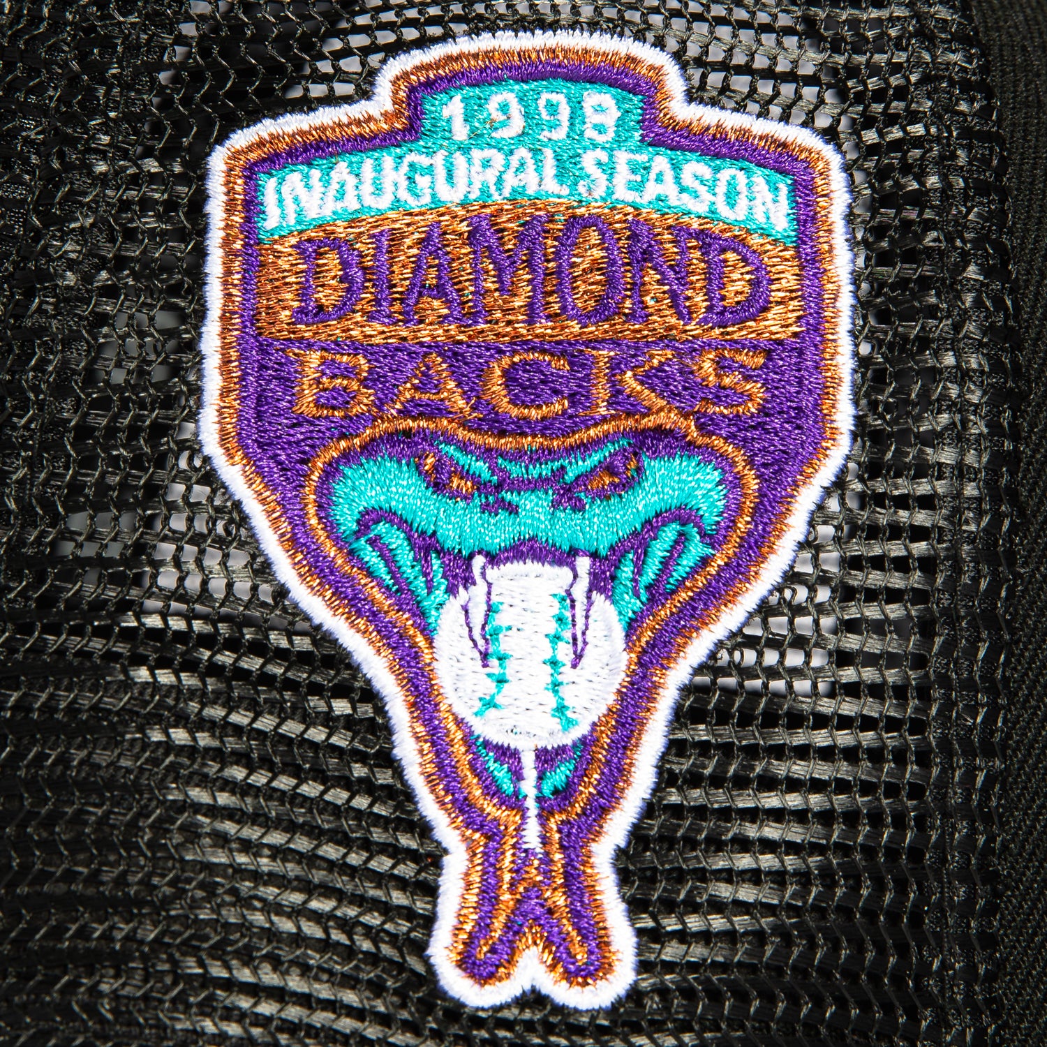New Era 59Fifty Arizona Diamondbacks MLB Baseball Cap with Inaugural Patch & Spring Training Logo - Adjustable Snapback Trucker Hat for Men & Women - Perfect for Baseball Games, Outdoor Activities & Casual Wear (Black)