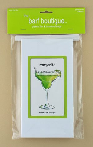 Margarita Themed Party Barf Bags - 5 Pack | Fun Vomit Bags for Drinking Games, Bachelorette Parties & Hangover Prevention