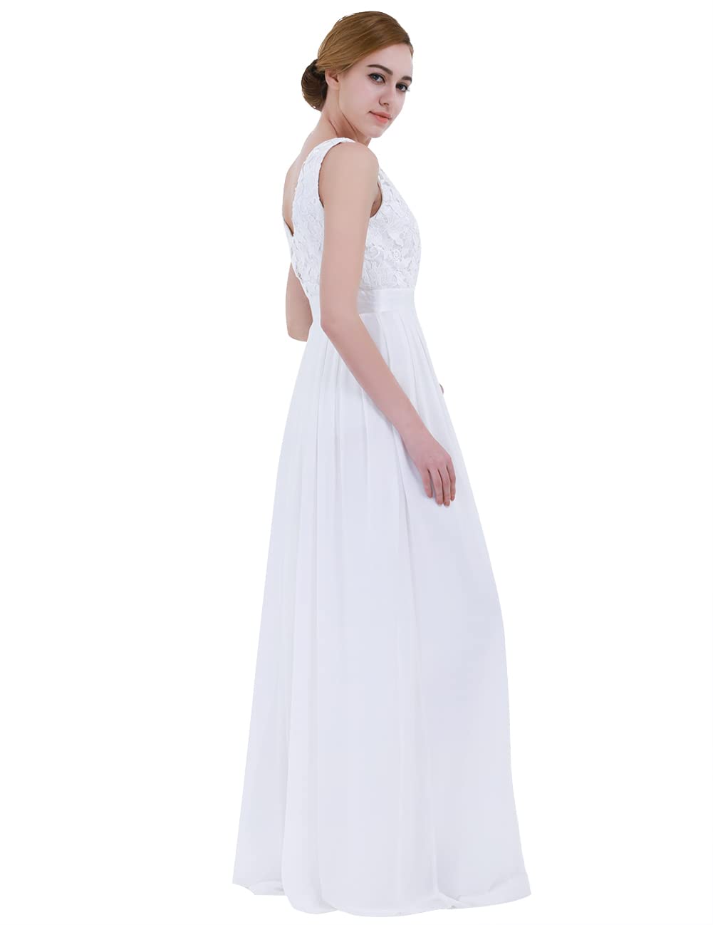 Elegant Women's Long Floral Lace Evening Dress for Cocktail Party, Wedding, Prom & Bridesmaid - Perfect for Formal Events, Date Nights & Special Occasions