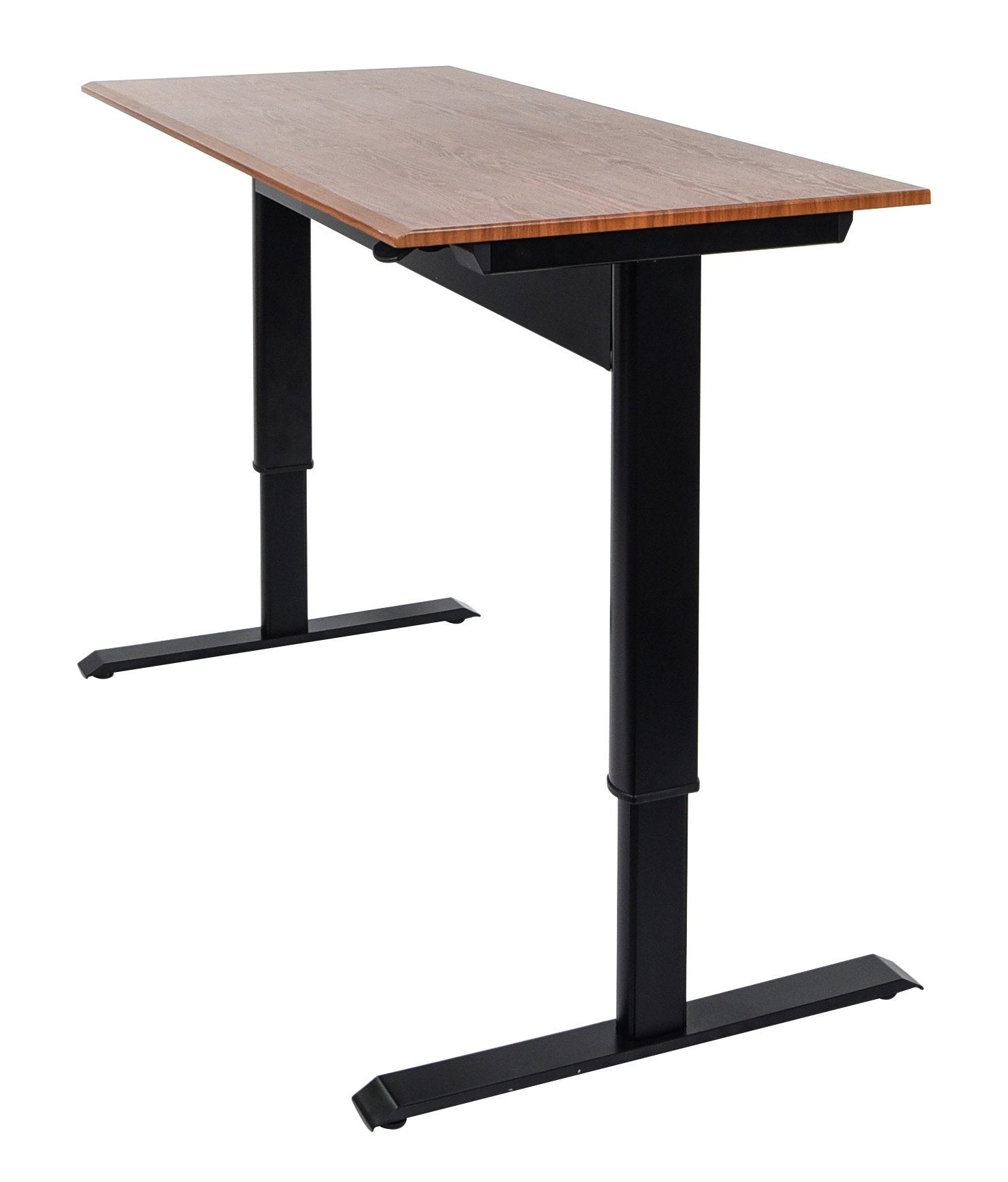 Ergonomic Luxor Pneumatic Adjustable Height Standing Desk - Electric Sit Stand Workstation for Home & Office - Perfect for Remote Work, Gaming & Study