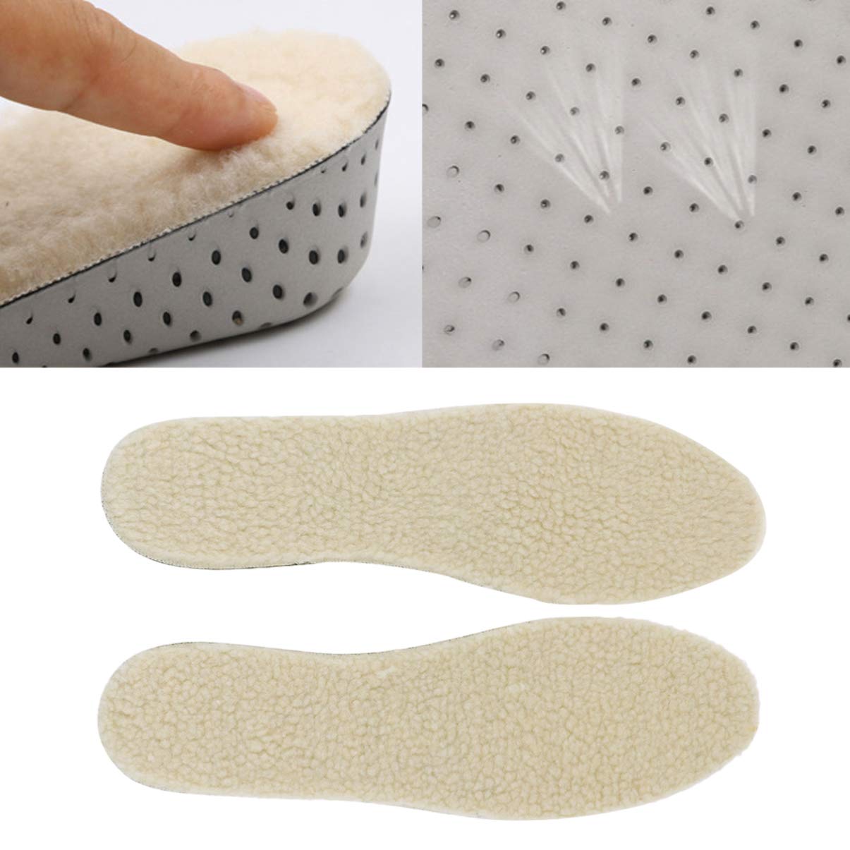 Exceart Orthotic Insoles for Women & Men - 1 Pair Cotton Height Increase Insoles, Thermal & Lift Support for Foot Pain Relief - Perfect for Shoes, Boots, and Winter Comfort