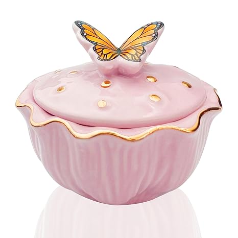 Butterfly Dappen Dish - Glass Nail Art Paint Palette for Acrylic & Gel Polish - Perfect for Nail Salons & DIY Manicures at Home