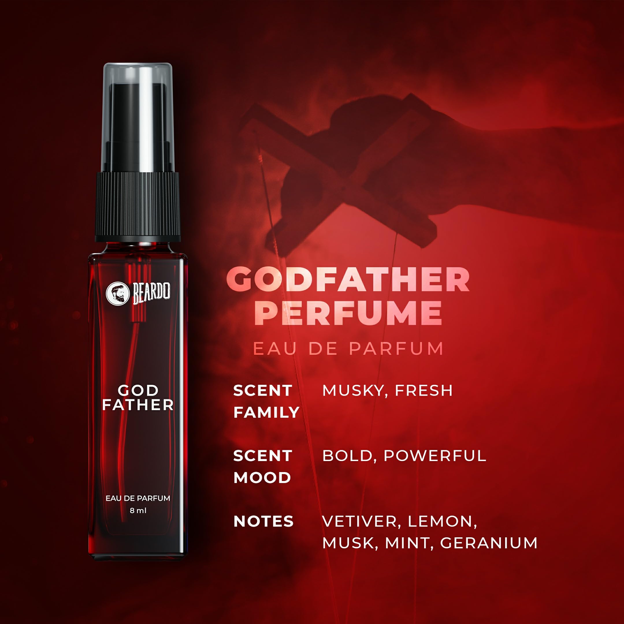 Beardo Godfather Cologne for Men & Freed Queen Energy Perfume for Women (8ml x 2 Pack) - Long Lasting Fragrance Set for Couples | Romantic Date Night Scent | Perfect Christmas Gift for Him & Her | Best Friend Gift Idea | Elegant Present for Special Occasions | Dinner Date, Anniversary & Valentine's Day Fragrance