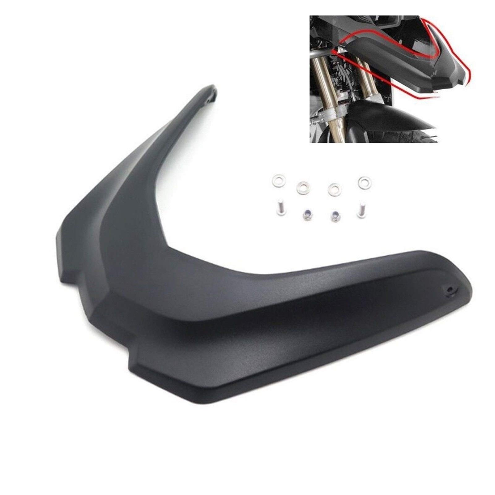 BMW R1200GS R1200GS LC Adventure Motorcycle Front Fender Beak Extension Wheel Cover Cowl - Compatible with 2014-2016 Models | Durable Motorcycle Accessories for Off-Road Riding & Adventure Touring