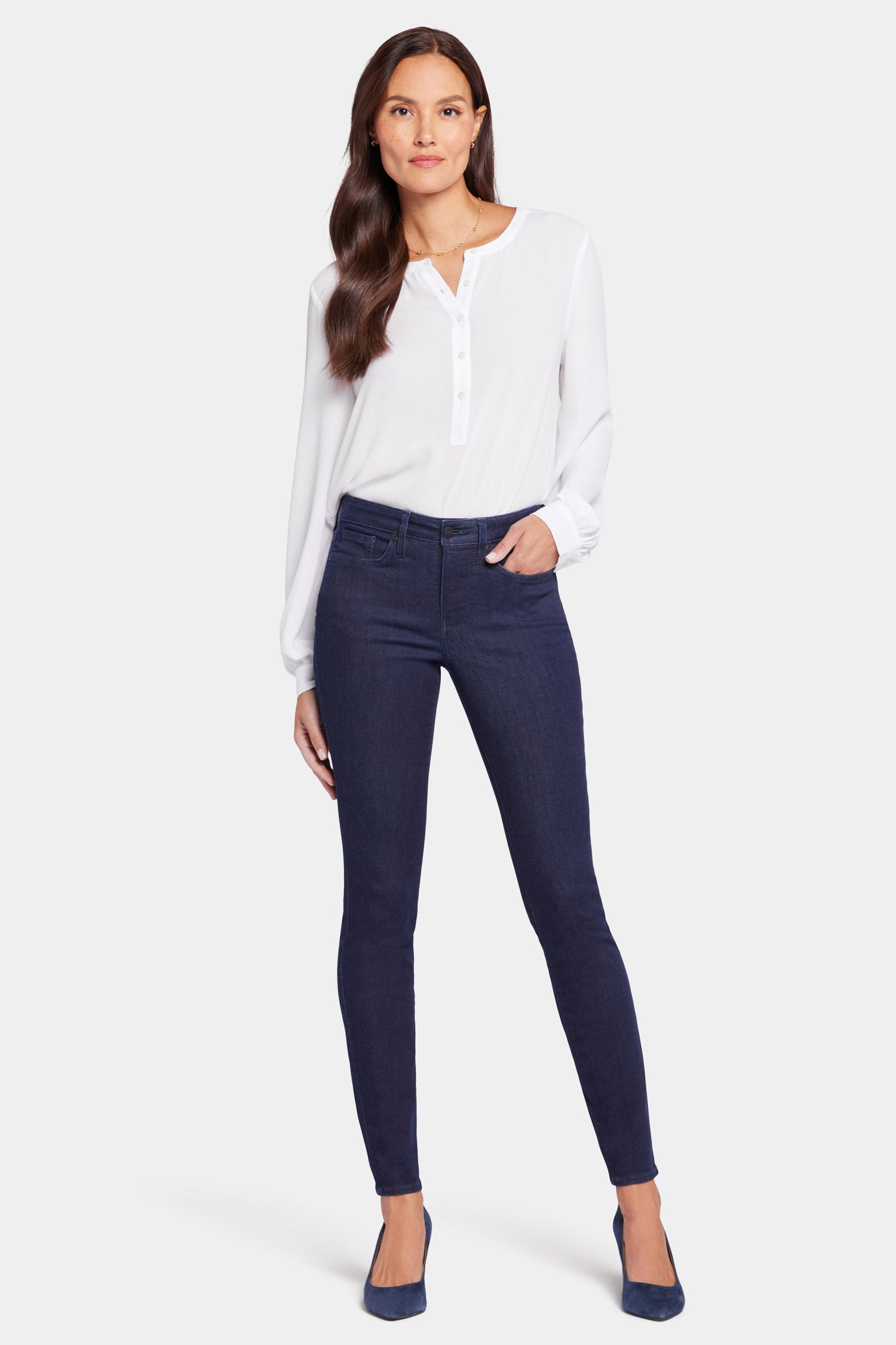 Ami Skinny Jeans for Women - High Waisted Stretch Denim Pants in Rinse Wash | Perfect for Casual Wear, Office Outfits & Night Out Looks
