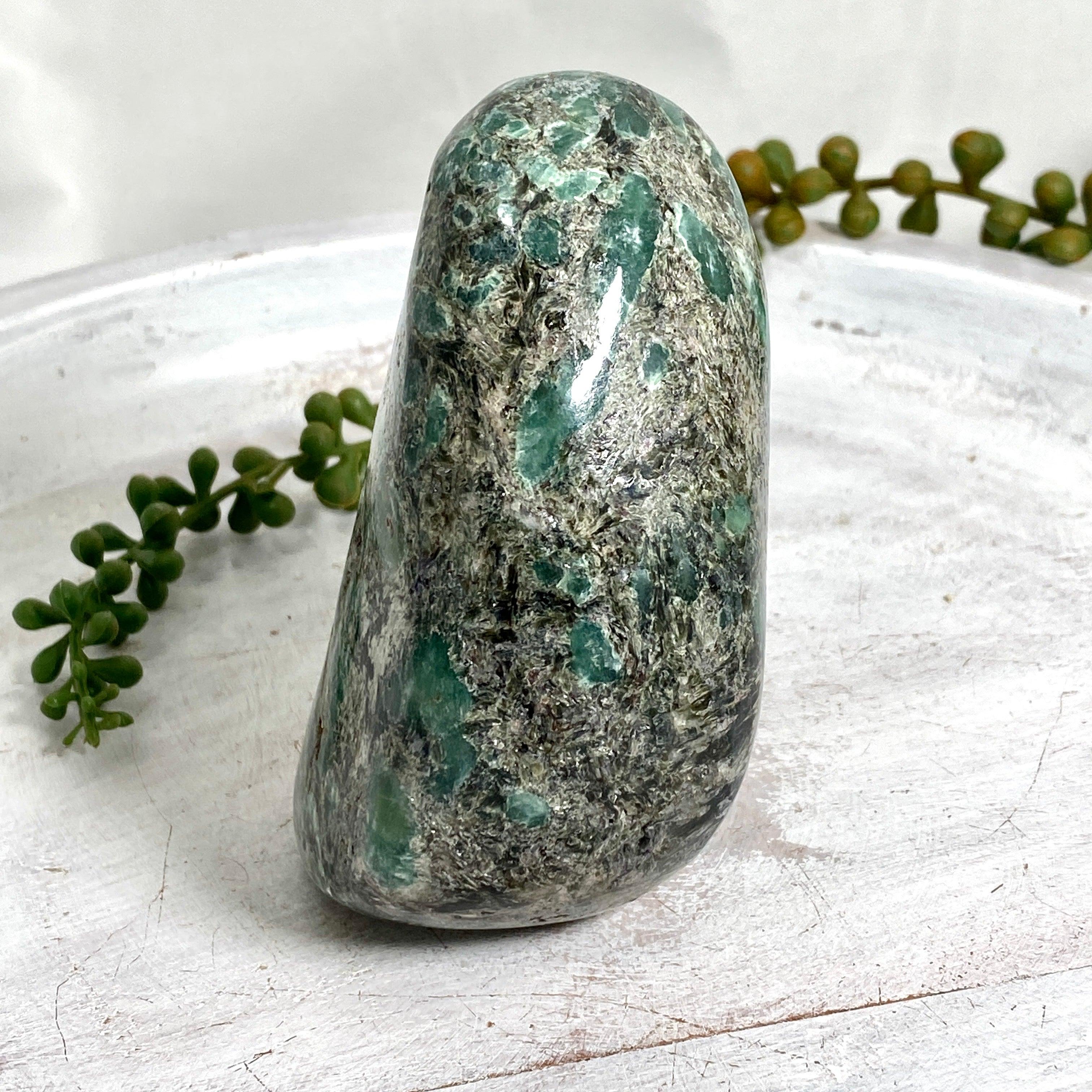 Natural Emerald Gemstone Freeform Pendant - Handcrafted Jewelry for Women, Gift for Her, Birthday, Anniversary, Valentine's Day | Boho Chic, Spiritual Healing, Meditation Accessory