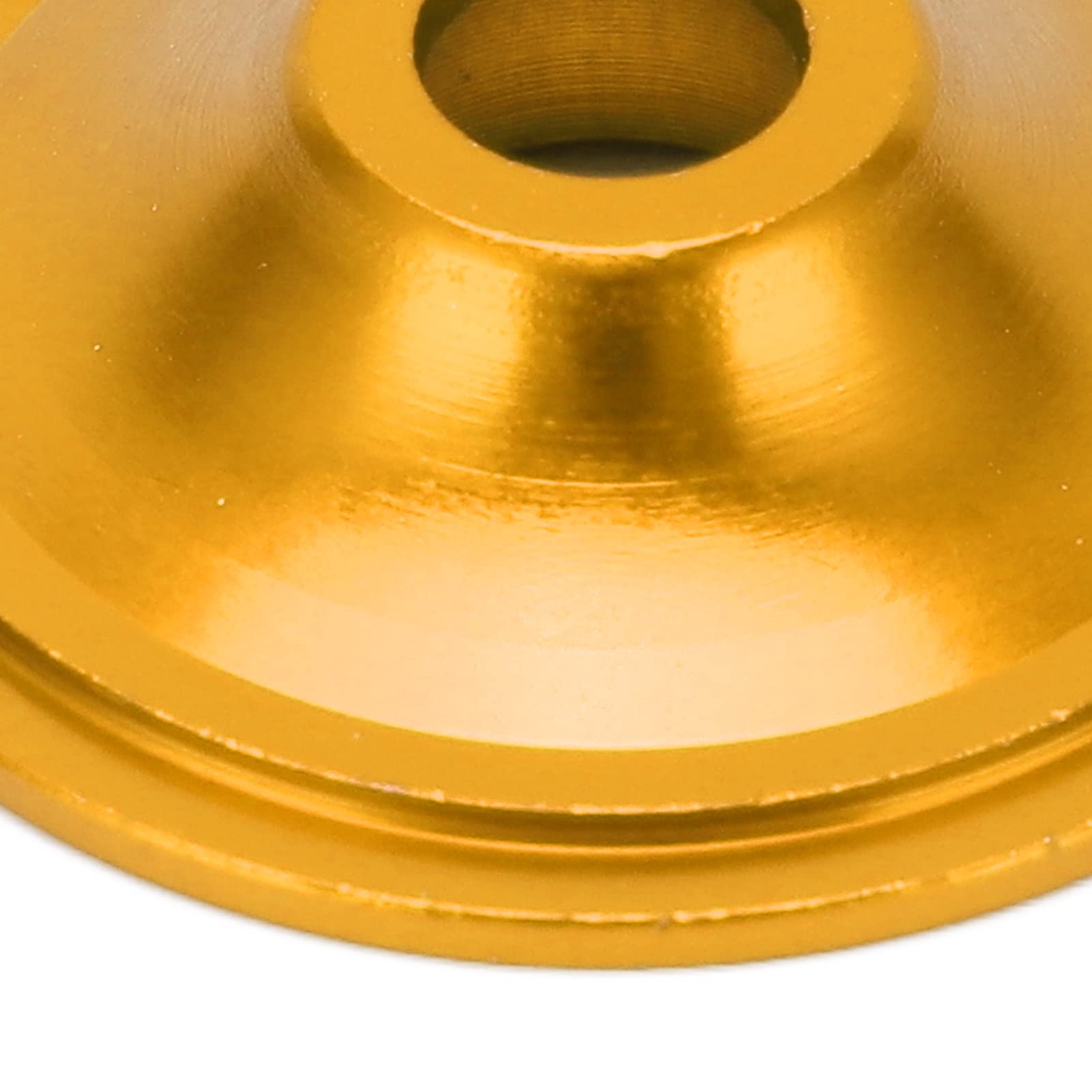 SUNGOOYUE 31.8mm Aluminum Alloy Bike Headset Top Cover with Bolts - Compatible with Mountain Bikes & Road Bikes (Yellow) | Durable Replacement Part for Smooth Cycling & Bike Maintenance