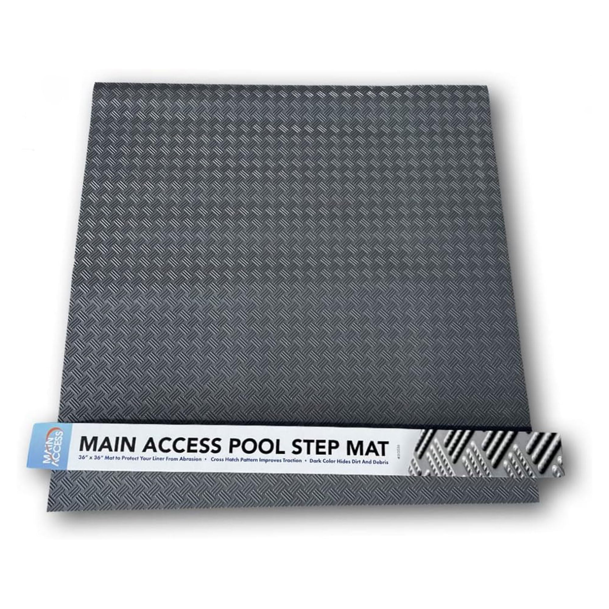 36 x 36 Inch Large Pool Step Ladder Guard Mat with Adjustable 54 Inch ProSeries - Safety Cover for Above Ground Swimming Pool Ladders | Perfect for Backyard, Inground & Outdoor Pools