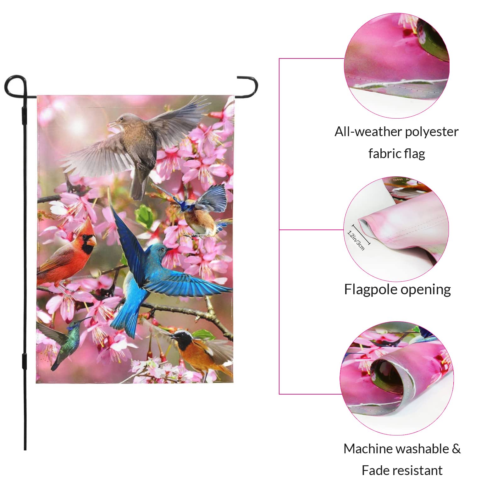 Custom Personalized Double-Sided Garden Flag with Photo - 12.5