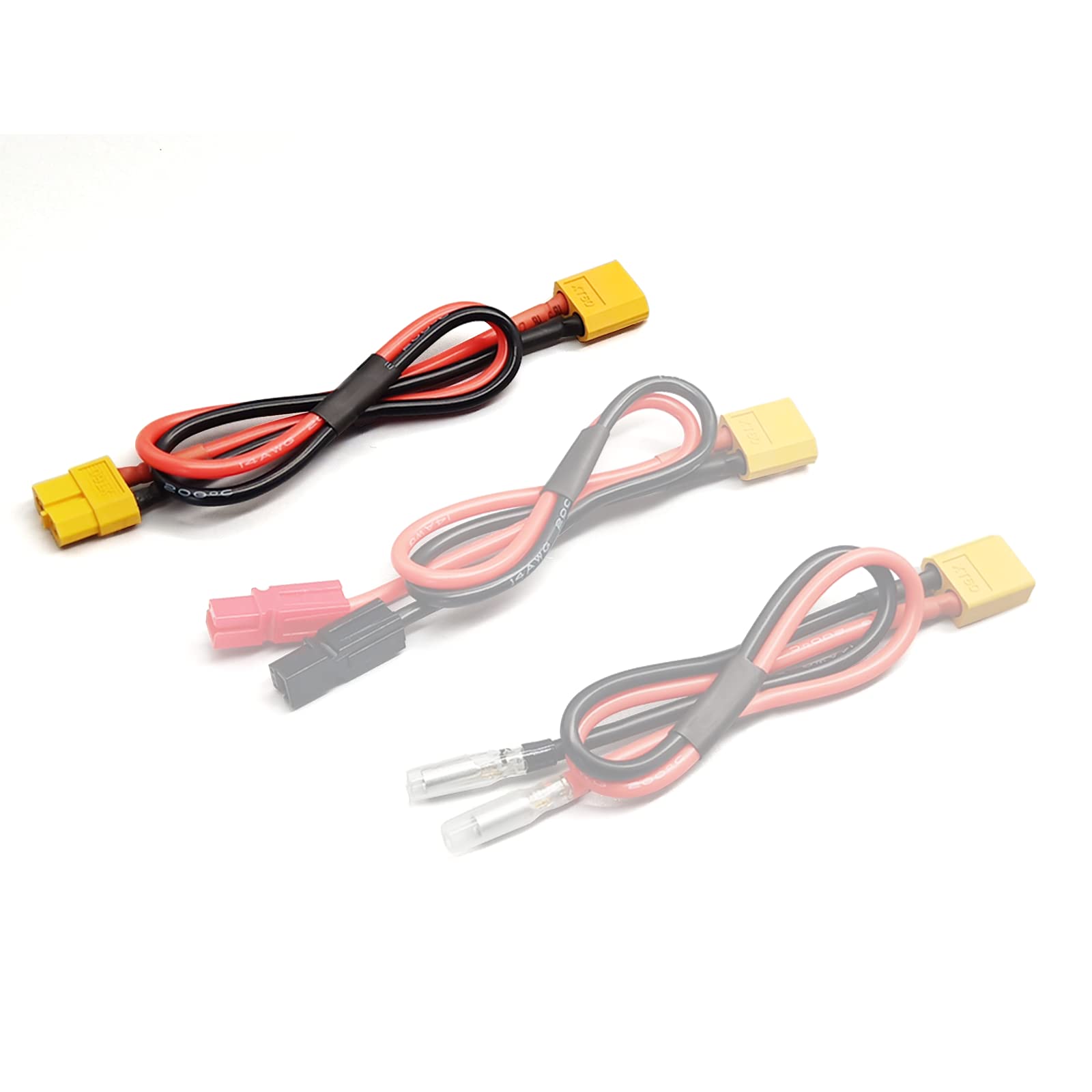 Electric Bike Battery Cable Adapter PP30/XT60/Bullet Connector - High Quality Ebike Battery Cable for Electric Bicycle Accessories - Perfect for DIY Ebike Repair & Battery Replacement
