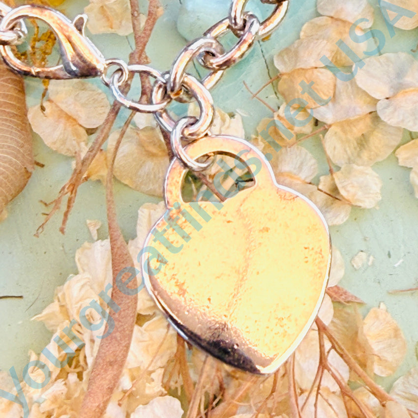 Sterling Silver Heart Charm Bracelet for Women - Dainty Adjustable Chain Bracelet - Perfect Gift for Valentine's Day, Anniversary & Everyday Wear