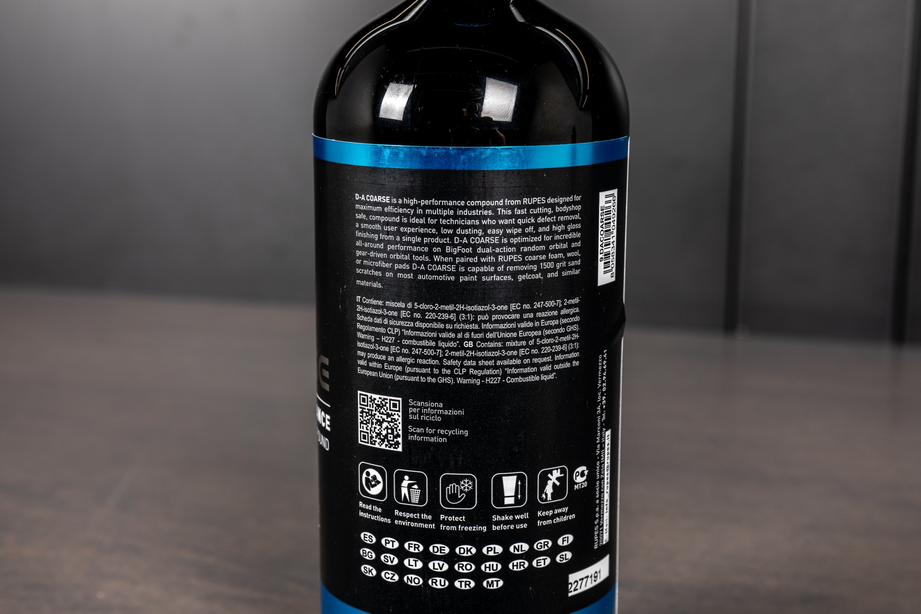 RUPES DA Coarse Compound - Professional Car Paint Correction & Scratch Removal for Detailing - Perfect for Auto Body Shops & DIY Enthusiasts