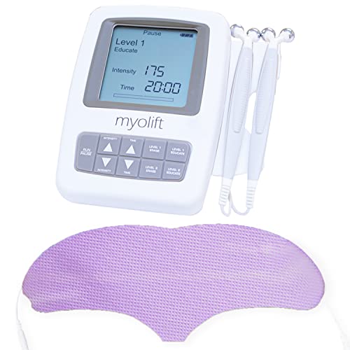 MyoLift Mini Microcurrent Facial Device with Conductive Forehead Mask - Anti-Aging & Skin Tightening Non-Invasive Skincare Tool for Estheticians - Perfect for Home Spa, Professional Treatments & Wrinkle Reduction