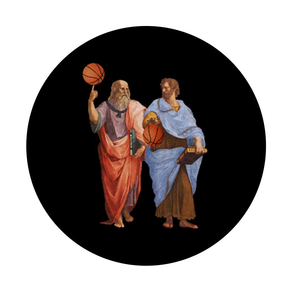 Philosopher PopSockets - Aristotle & Plato Basketball Grip for Phone & Tablet