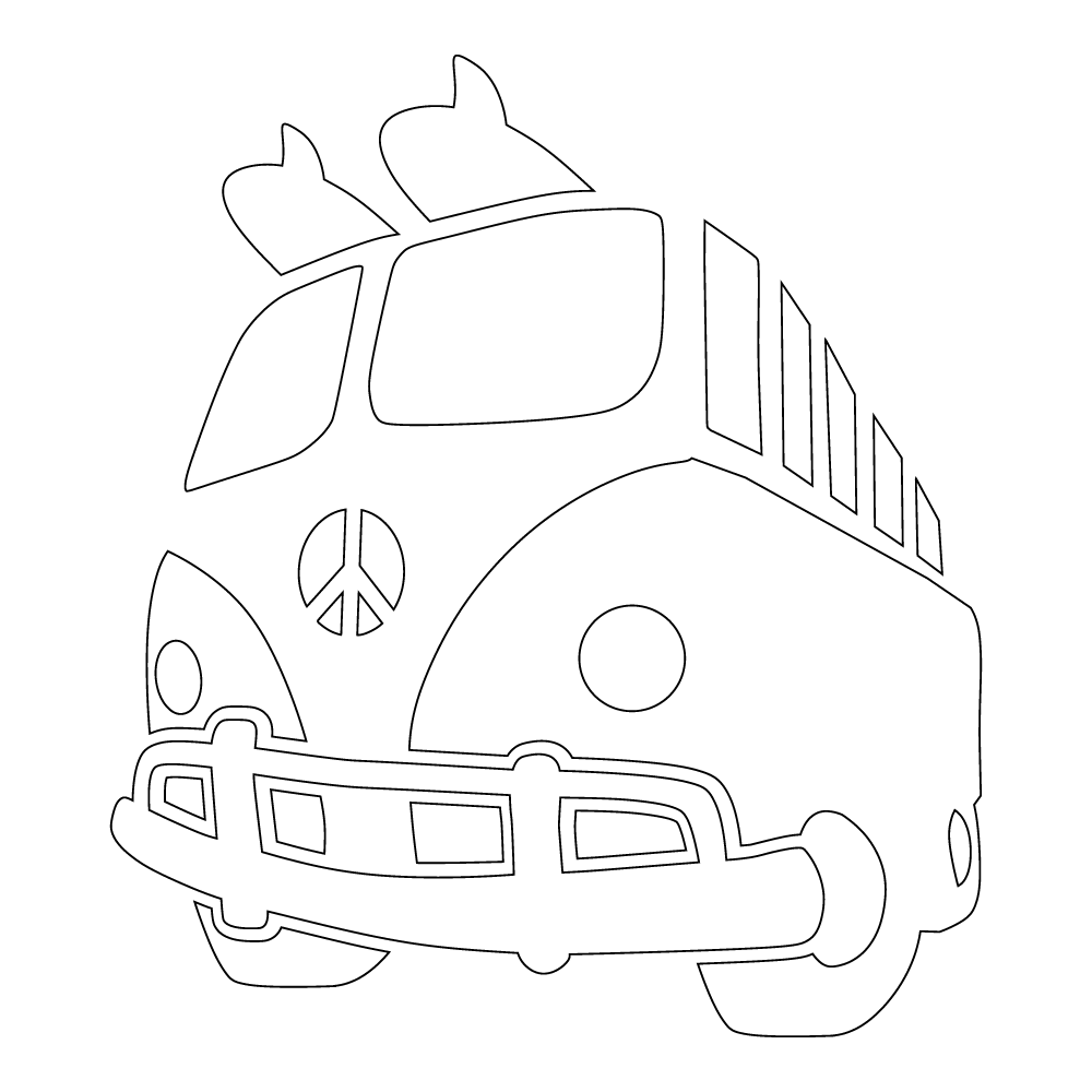 026 Peace Bus 5x5 - Premium Quality Decorative Sign for Home, Office & Garden - Perfect for Wall Decor, Gift Giving & Outdoor Spaces