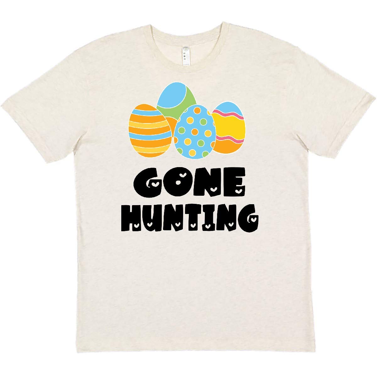Inktastic Hunting Easter Eggs T-Shirt - Blue & Yellow for Easter Fun