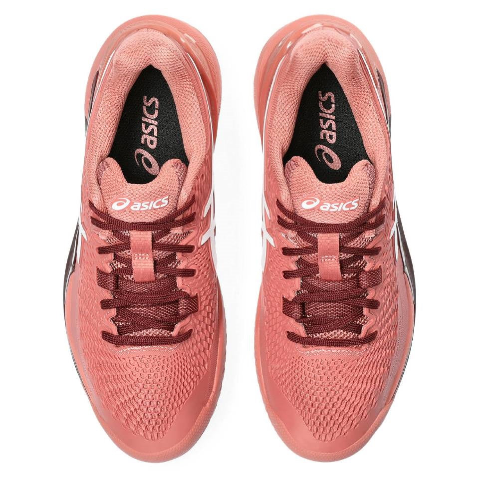ASICS Gel Resolution 9 Women's Tennis Shoes - Light Garnet/White | High-Performance Court Shoes for Women | Perfect for Tennis Matches & Training Sessions