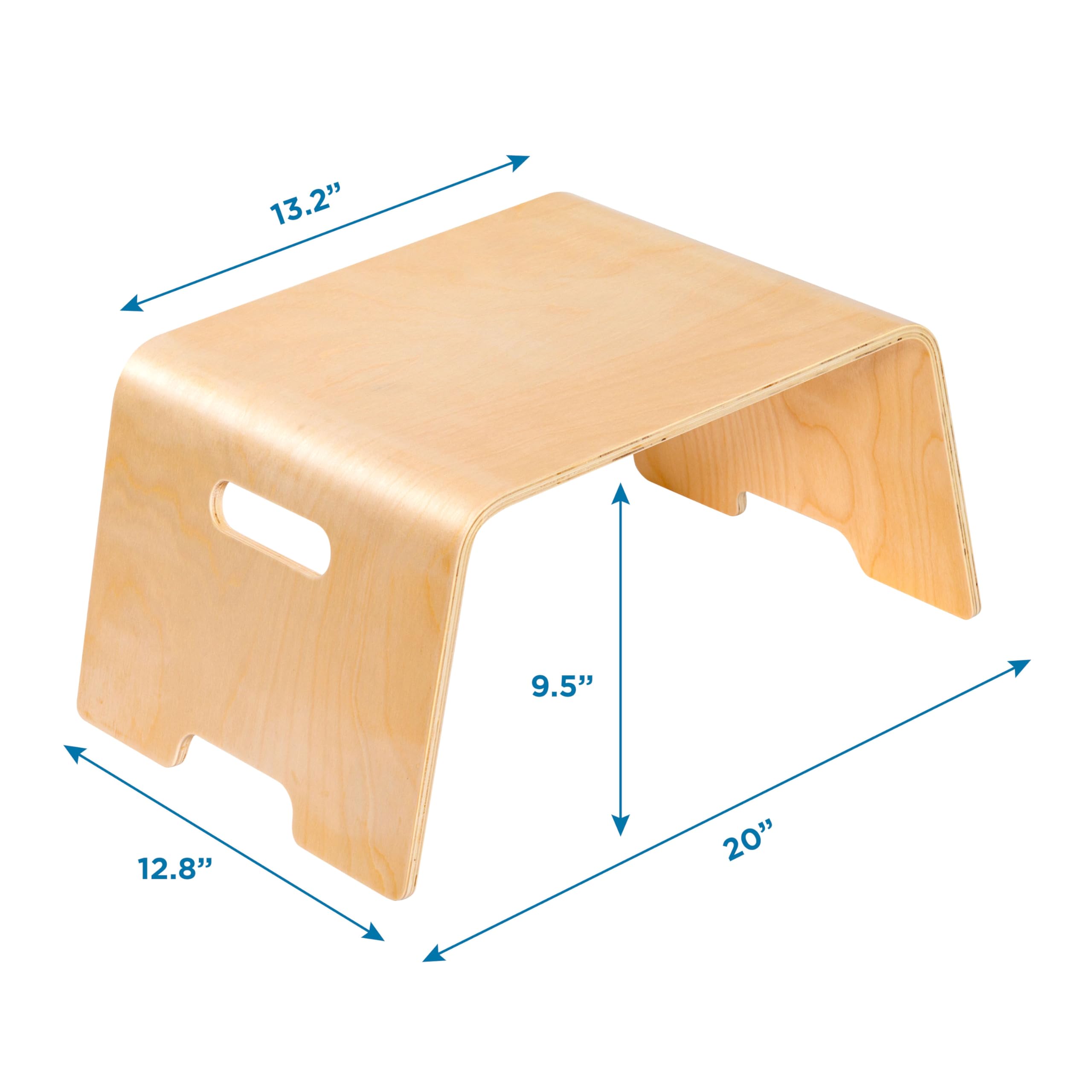 LAPGEAR Bentwood Floor Lap Desk for Kids - Portable & Durable Children's Learning Desk for Homework, Crafts, Play - Natural Birch Wood Activity Table (Style 21007) - Perfect for Homeschooling, Bedroom Study & Creative Playtime