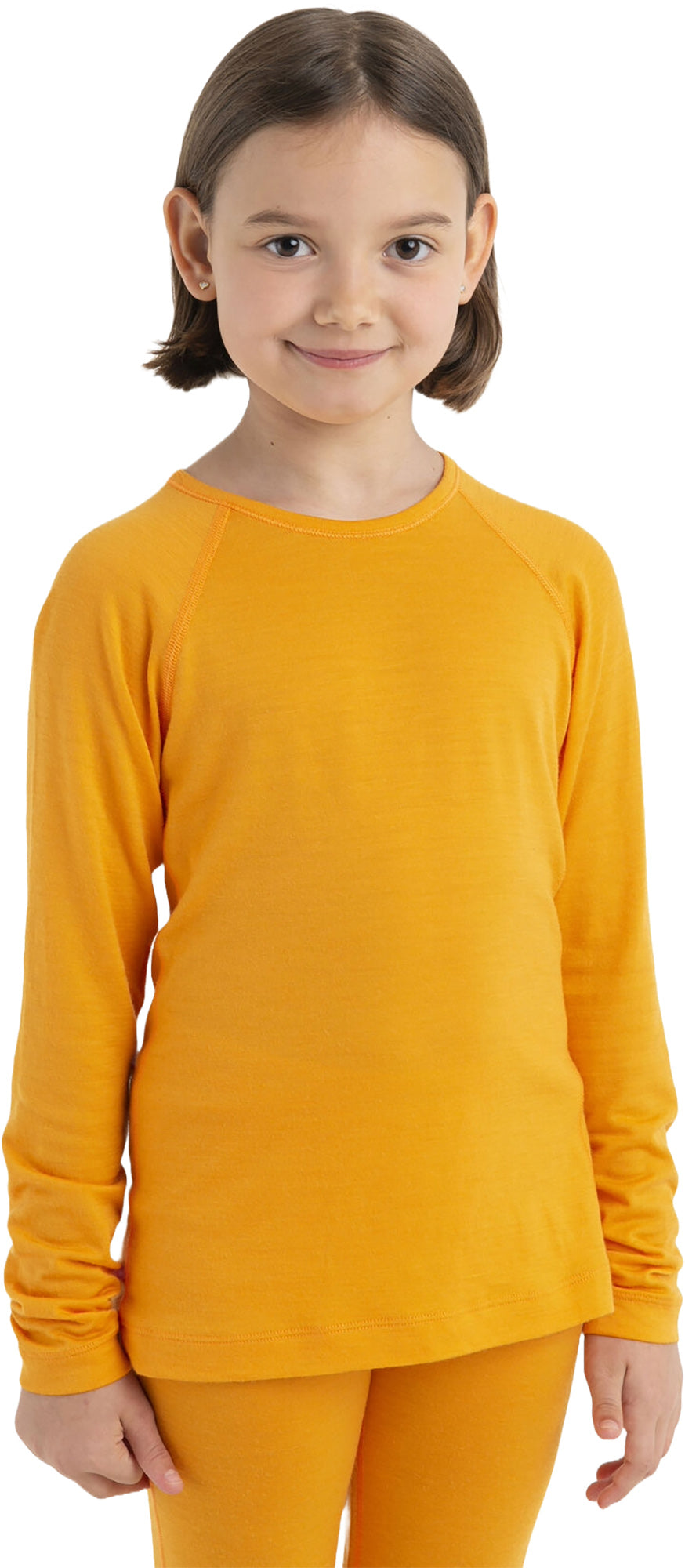 200 Oasis Merino Wool Long Sleeve Thermal Crew Neck Top for Kids - Warm Winter Base Layer for Outdoor Activities & Cold Weather