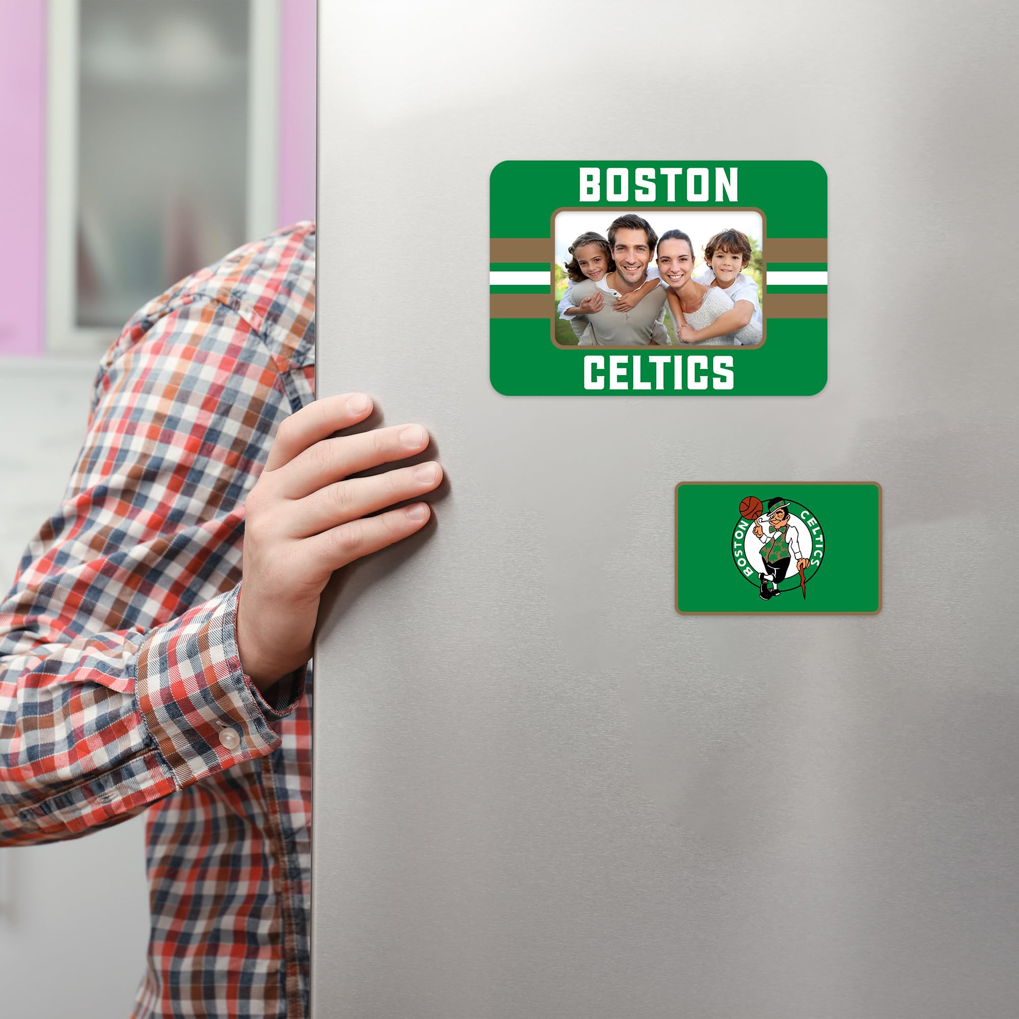 NBA Basketball Stripes Magnetic Picture Frame & Magnet Set (5
