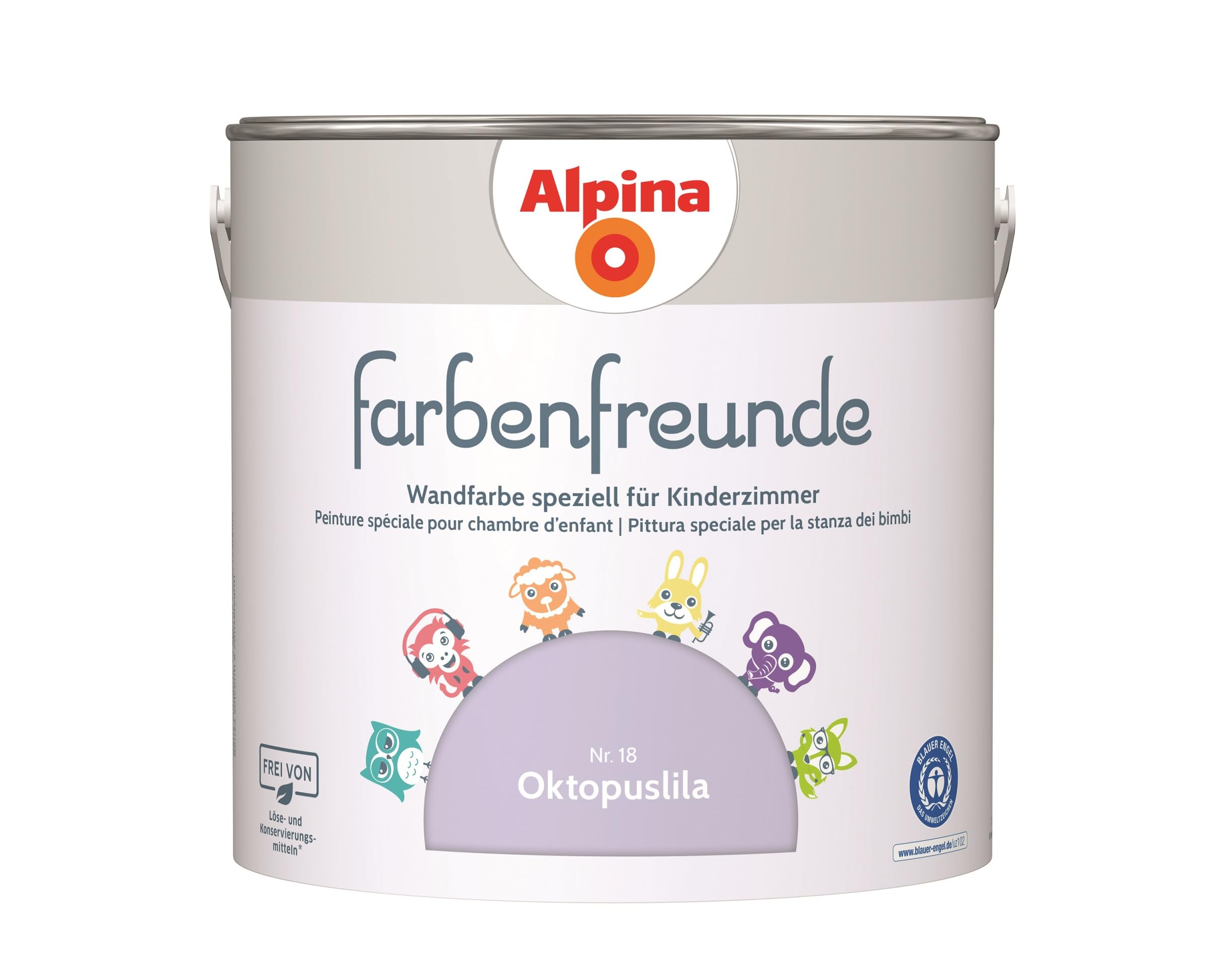 Farbenfreude Premium Wall Paint for Kids' Rooms - 2.5L Non-Toxic, Washable & Vibrant Colors - Perfect for Nursery, Playroom & Children's Bedroom Decor