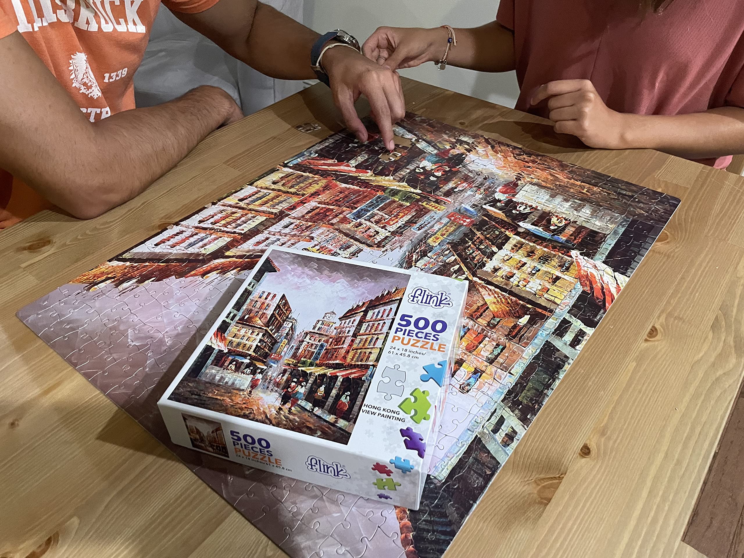 500-Piece Hong Kong Skyline Jigsaw Puzzle for Adults - Scenic Cityscape Art Puzzle for Home Decor & Relaxation