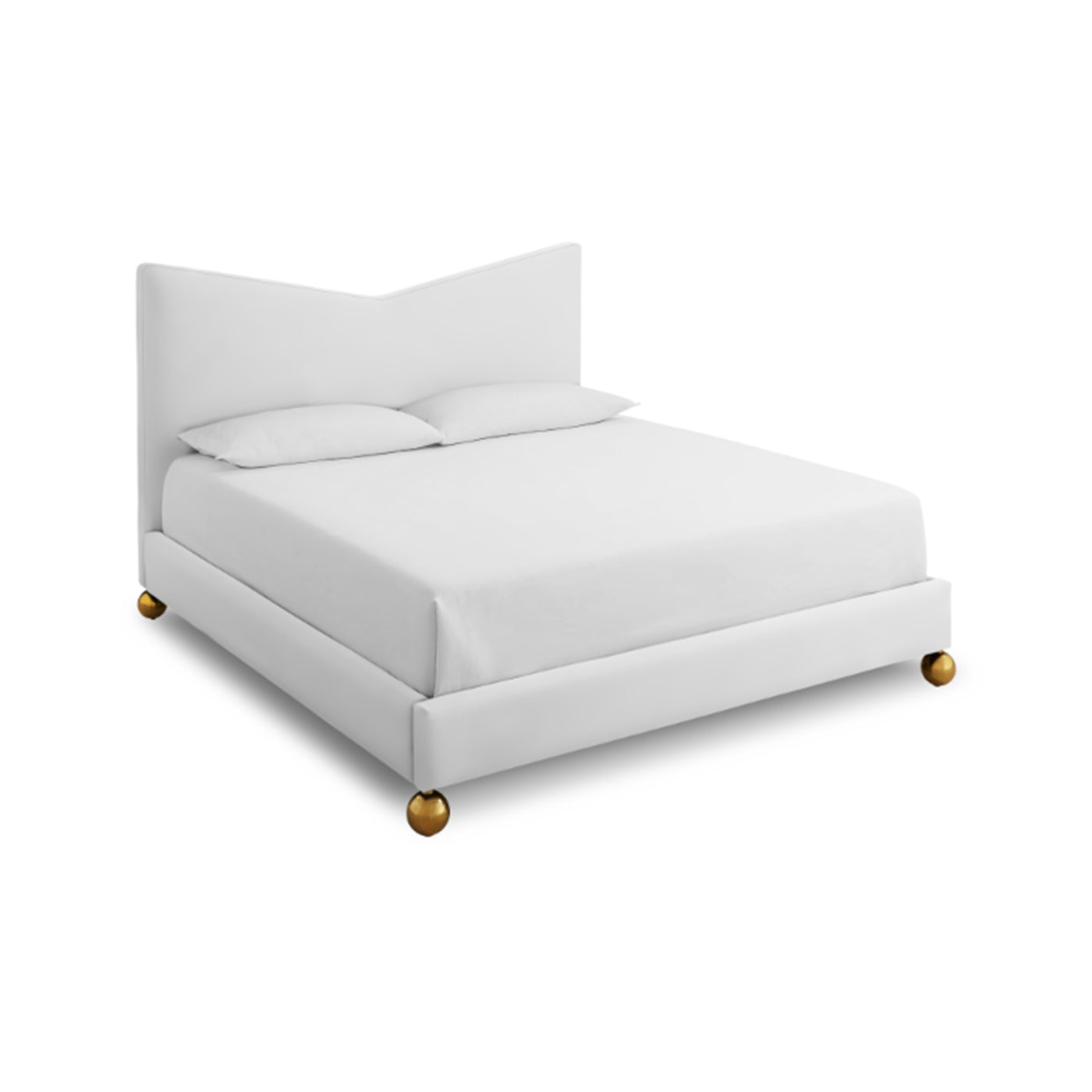 Chevron Pattern King Size Bed Frame - Modern Wooden Bed with Headboard for Master Bedroom | Perfect for Home Decor & Guest Room Furniture