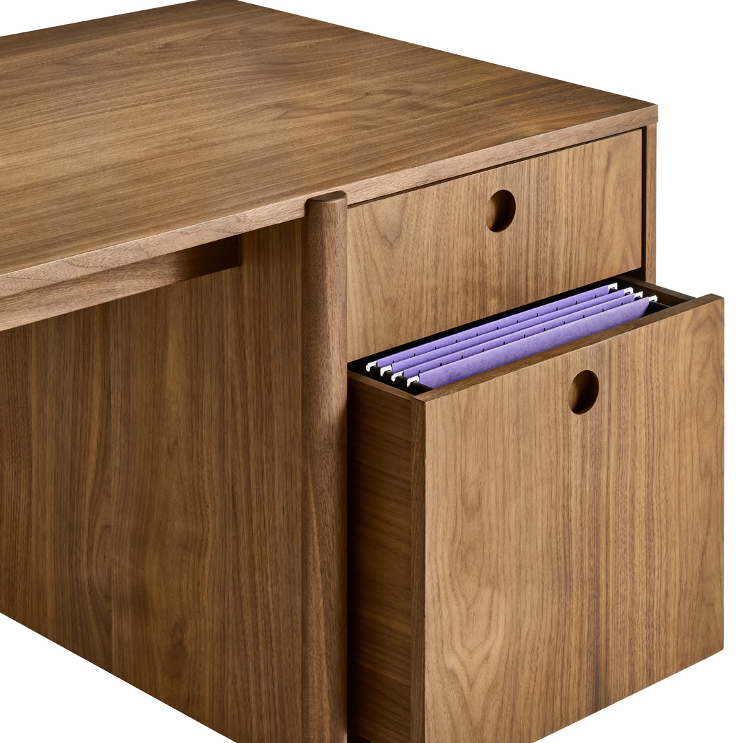 Blu Dot Modern Cursive Writing Desk - Stylish Home Office Furniture for Small Spaces & Workstations | Perfect for Remote Work & Study