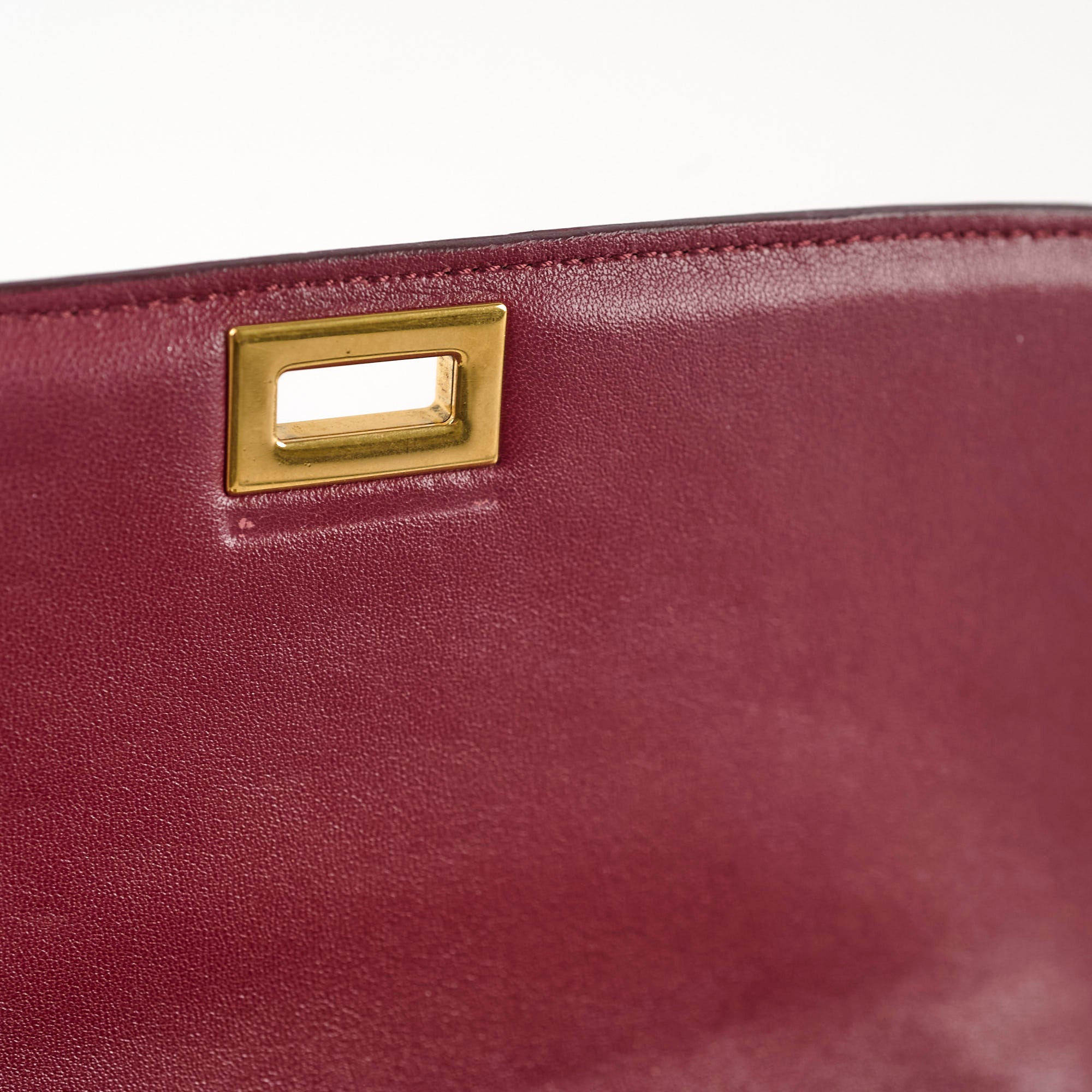 Celine Python Medium Classic Box Bag in Burgundy - Luxury Crossbody Purse for Women, Perfect for Work, Evening & Special Occasions