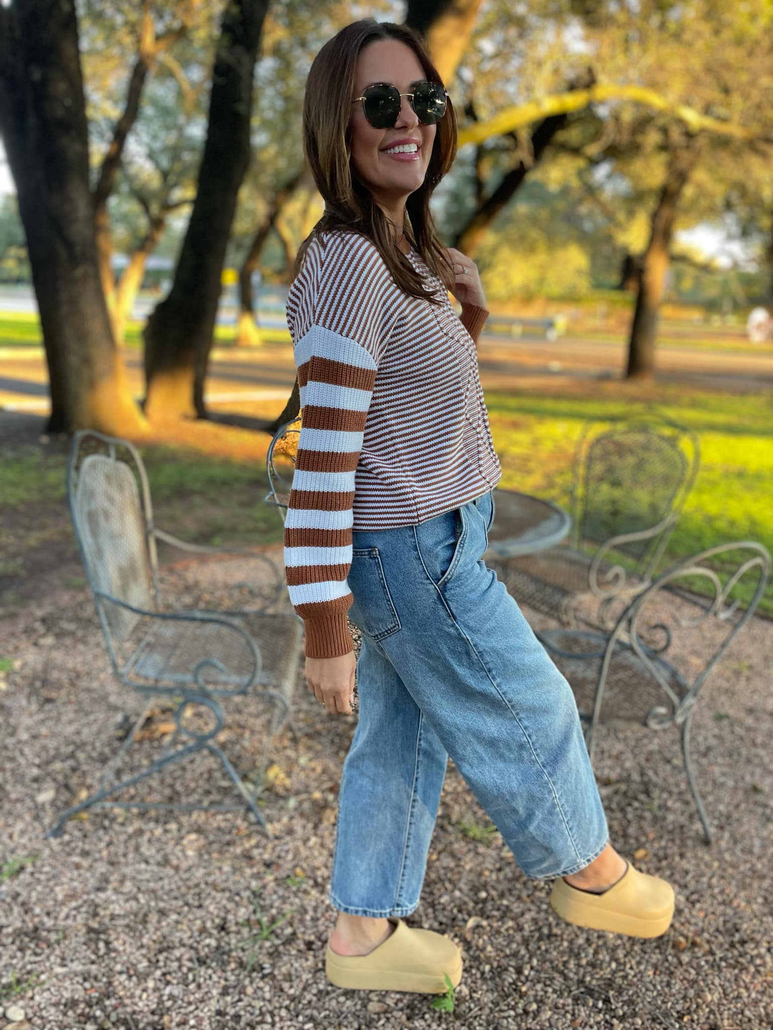 PREORDER: Aspen Striped Sleeve Sweater - 4 Color Options for Women | Cozy Fall & Winter Fashion | Perfect for Casual Outings & Office Wear