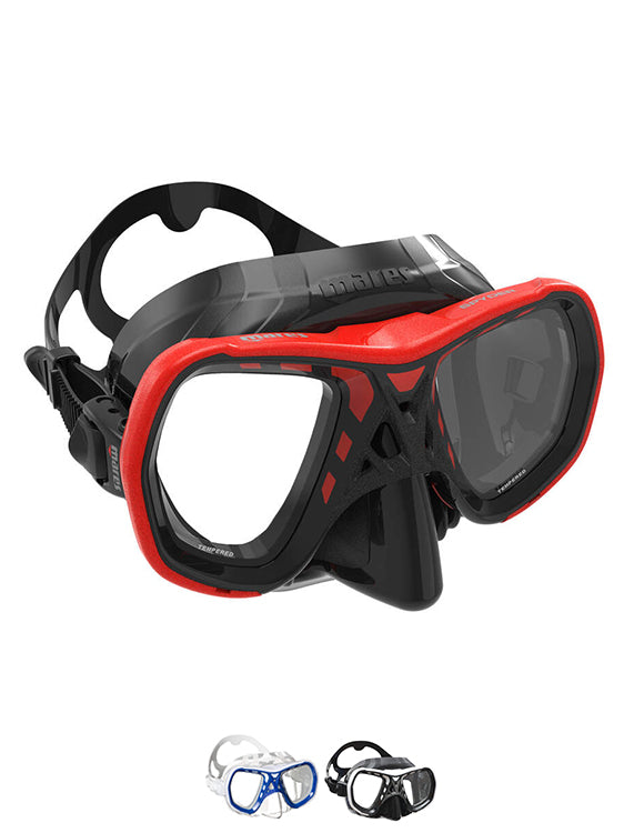 Mares Spyder Scuba Diving Mask - Premium Snorkeling & Freediving Gear for Clear Underwater Vision - Perfect for Ocean Adventures, Pool Training, and Marine Exploration