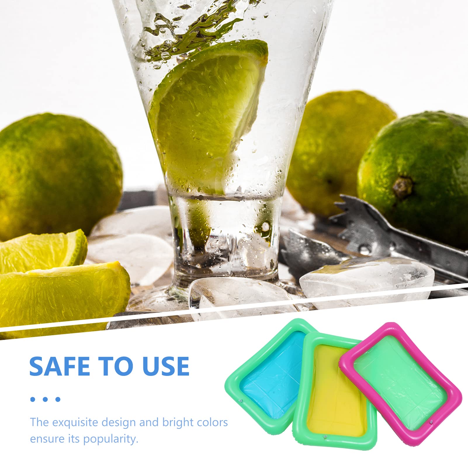 4PCS Inflatable Floating Tray for Pool Party - Ice & Drink Server