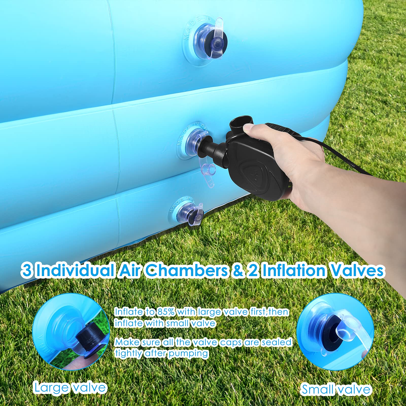 Inflatable Swimming Pool for Adults & Kids - efubaby 120\