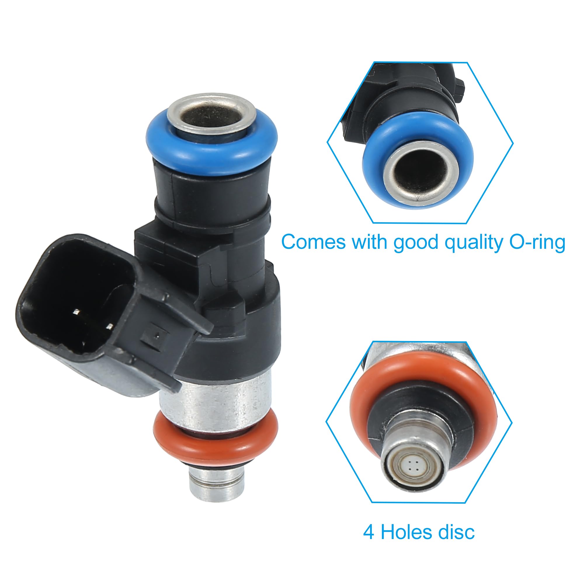 X AUTOHAUX 0280158091 Fuel Injector Compatible with Ford Edge/Flex/Fusion/Taurus, Lincoln MKS/MKT/MKX/MKZ/Edge, Mazda, Mercury ZZJ113250A - High Performance Fuel Injection Replacement for Smooth Engine Operation