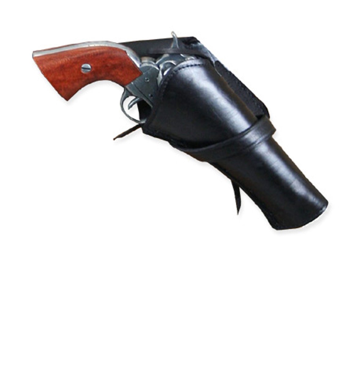 Standard Right Hand Western Cross Draw Holster - Plain Leather Single Action Revolver Gun Holster for Wild West Style | Perfect for Cowboy Reenactments, Shooting Ranges & Western Themed Events