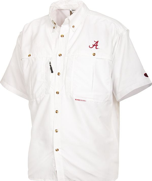 Alabama Wingshooter Shirt Short Sleeve - Lightweight Hunting Shirt for Men - Breathable & Durable Camo Shirt for Outdoor Shooting & Hunting Adventures