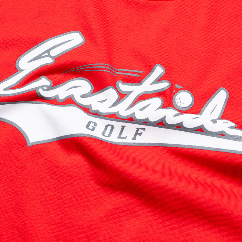 Eastside Golf Ribbon Action Tee - Red | Performance Golf Shirt for Men & Women | Perfect for Driving Range & Casual Wear