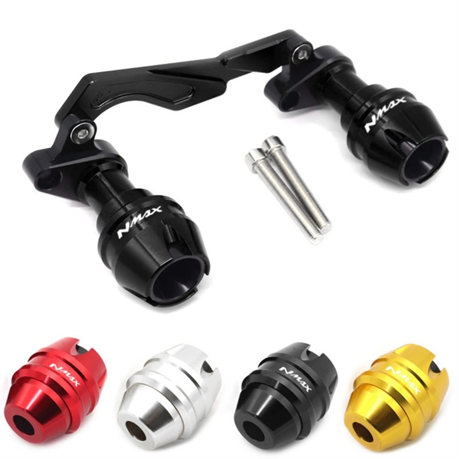 Yamaha NMAX155 NMAX125 Frame Sliders - Front Rear Wheel Axle Fork Crash Protectors for 2020-2021 Models | Gray Aftermarket Fall Protection | Perfect for Urban Commuting & Scooter Safety