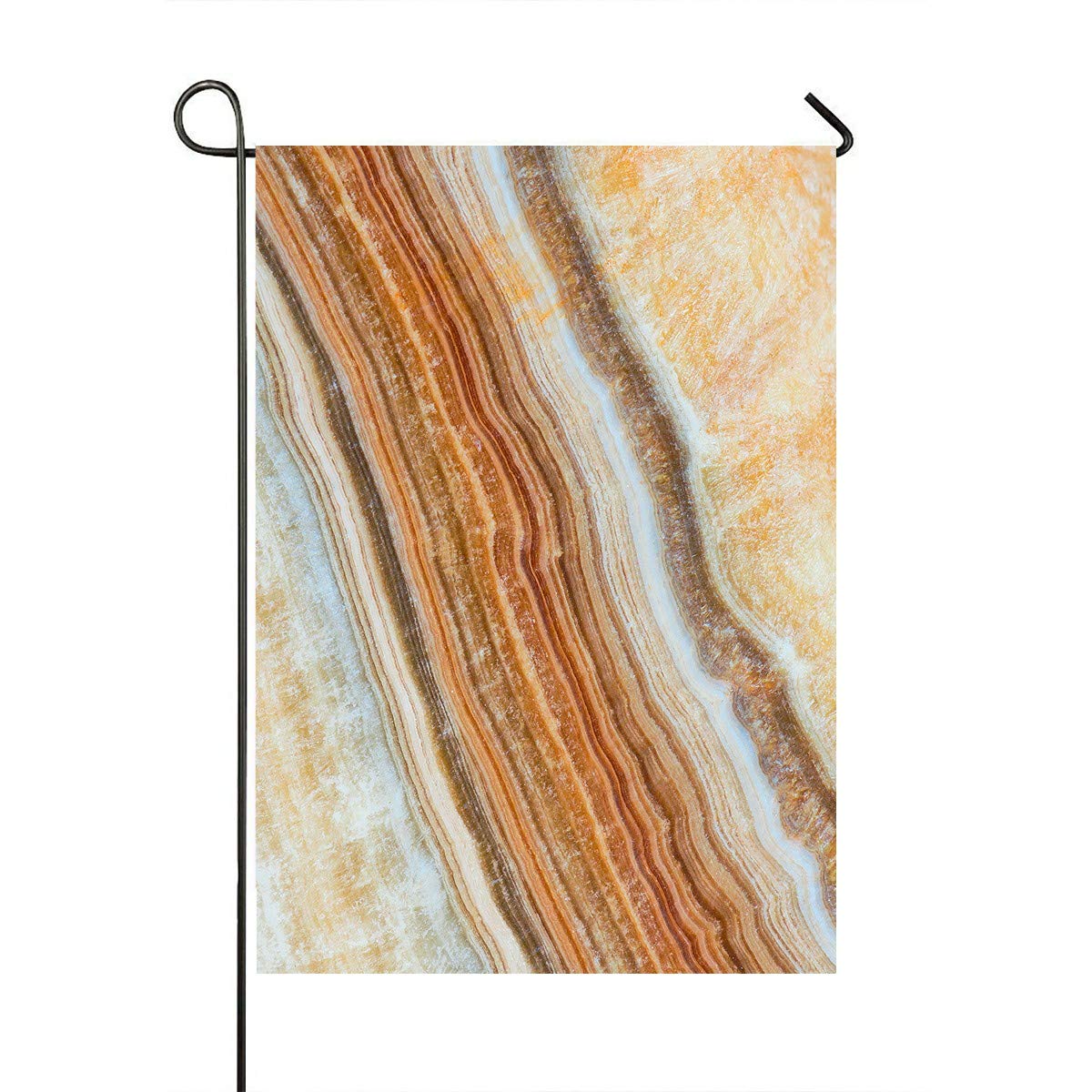ECZJNT Marble Stone Calcite Stone Garden Flag - 28x40 Inch Outdoor Decorative Flag for Home, Party & Yard Decor | Perfect for Spring Gardens, Patio Displays & Seasonal Celebrations