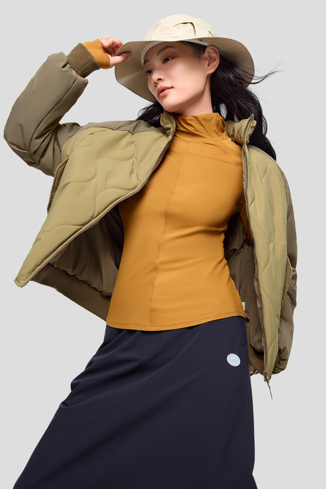 AirLite Women's Bomber Jacket - Lightweight Windbreaker for Outdoor Activities, Travel & Casual Wear