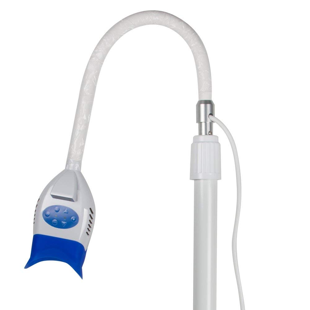 36W LED Teeth Whitening Lamp with Floor Stand - Dental Cold Light Accelerator for Oral Care & Bleaching, Includes 10 Blue LED Lights (Fast US Shipping) | Perfect for Home Teeth Whitening & Professional Dental Care