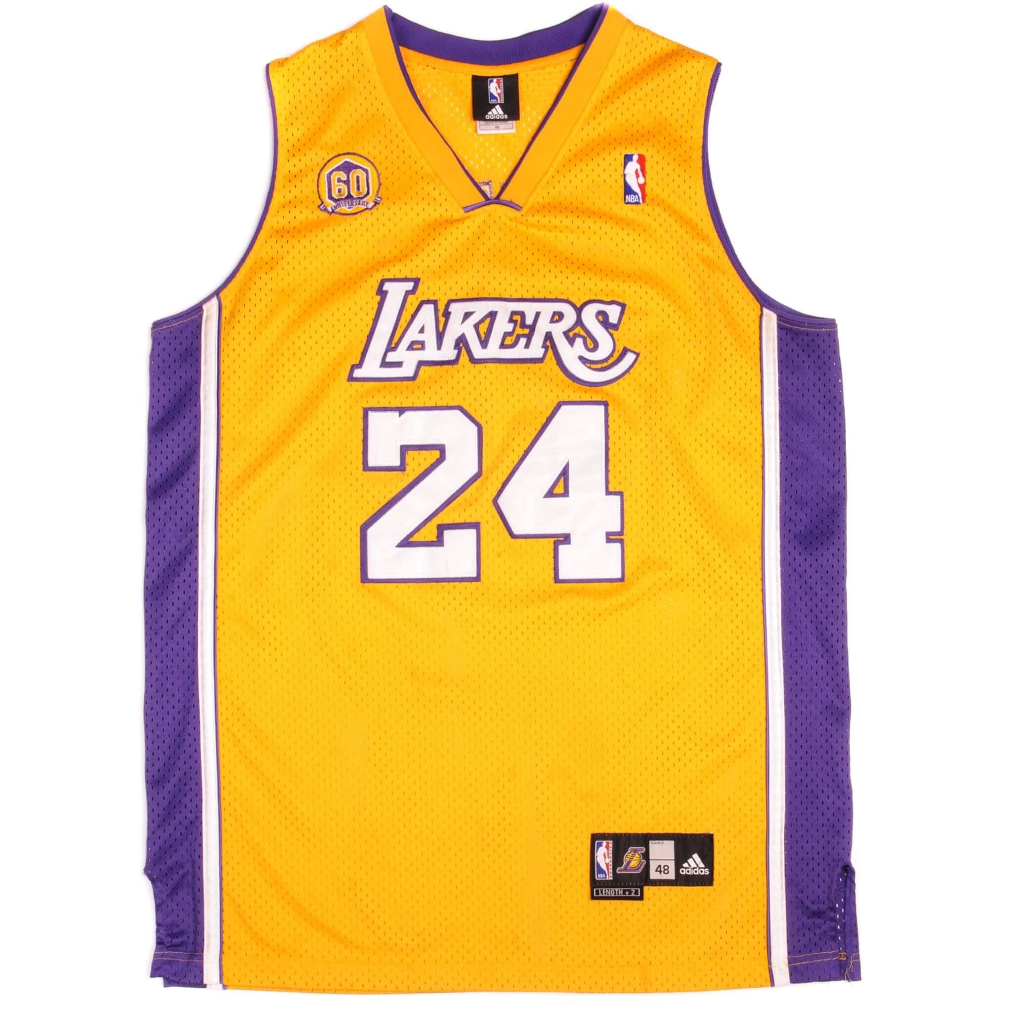 Vintage Adidas NBA Los Angeles Lakers Kobe Bryant Jersey 2007 - Size 48 - Authentic Basketball Jersey for Fans & Collectors - Perfect for Game Day, Cosplay, and Sports Memorabilia Display